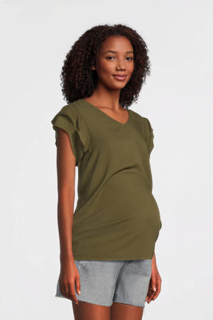 zwangerschaps T-shirt groen