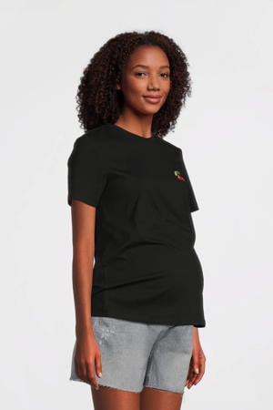 zwangerschaps T-shirt zwart