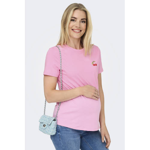 ONLY MATERNITY zwangerschaps T-shirt paars afbeelding
