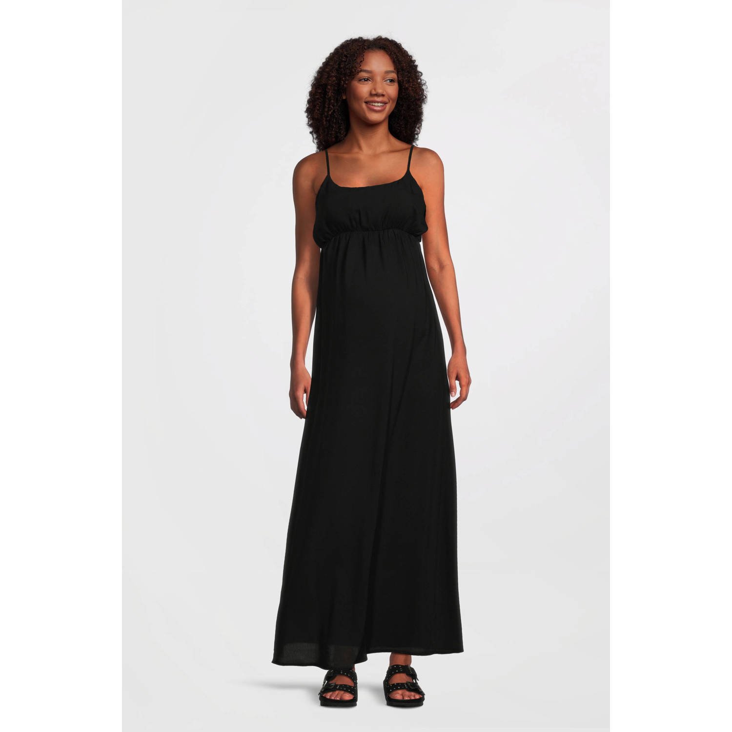 ONLY MATERNITY zwangerschaps maxi jurk zwart