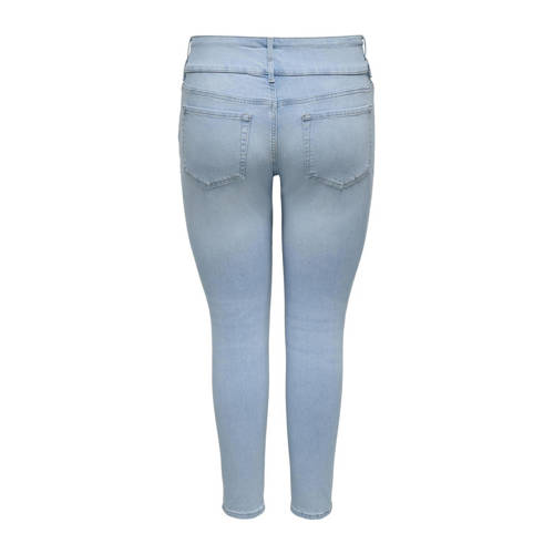 ONLY CARMAKOMA high waist skinny jeans light blue denim afbeelding