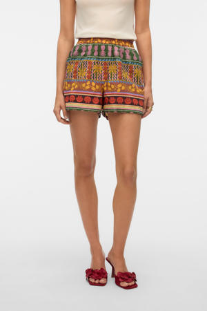 slim regular waist casual short multi
