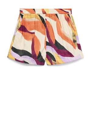 regular waist casual short oranje