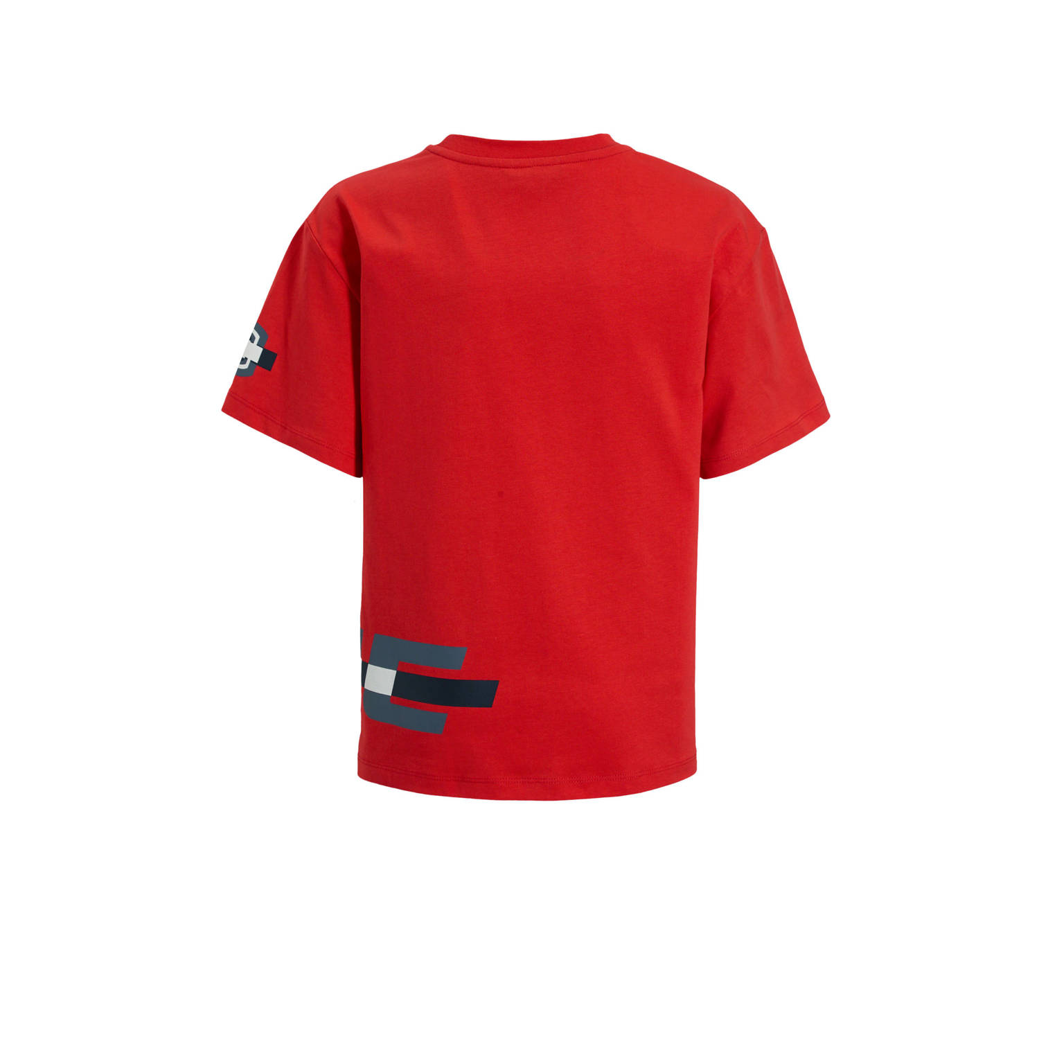 Coolcat relaxed T-shirt met printopdruk Dylan rood
