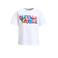 Coolcat oversized T-shirt met printopdruk Mila wit