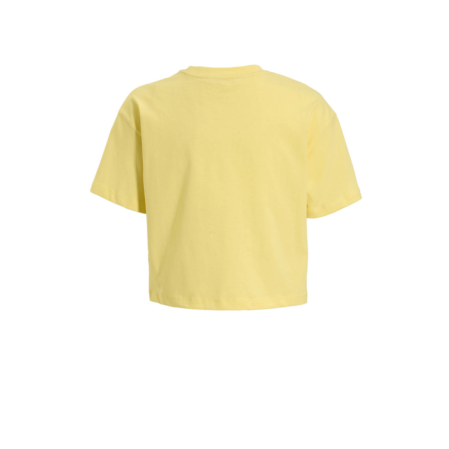 Coolcat T-shirt met printopdruk Rihanna lichtgeel