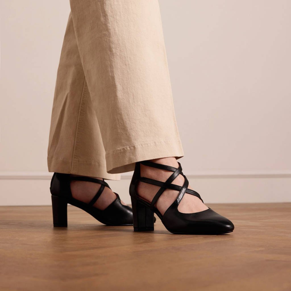 Leren Pumps Pumps Met Bandje Over Voet ASOS DESIGN Sissi Pumps Met