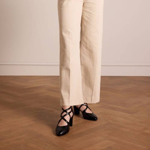 No Stress leren pumps met bandjes zwart afbeelding