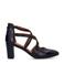 No Stress leren pumps met bandjes zwart