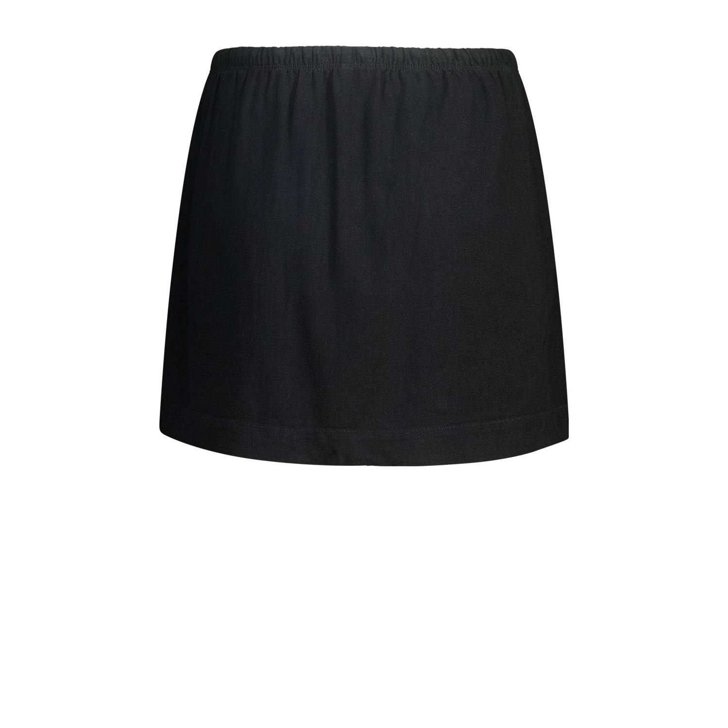 America Today linnen skort zwart