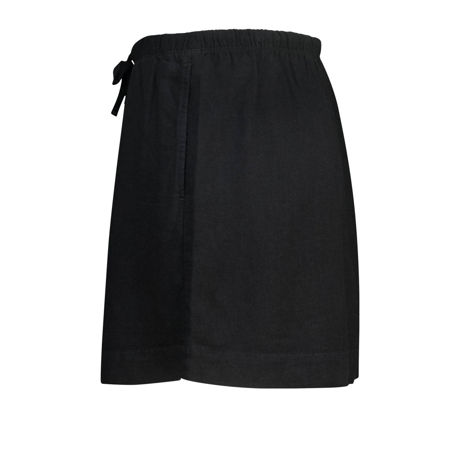 America Today linnen skort zwart