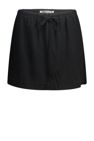 linnen skort zwart