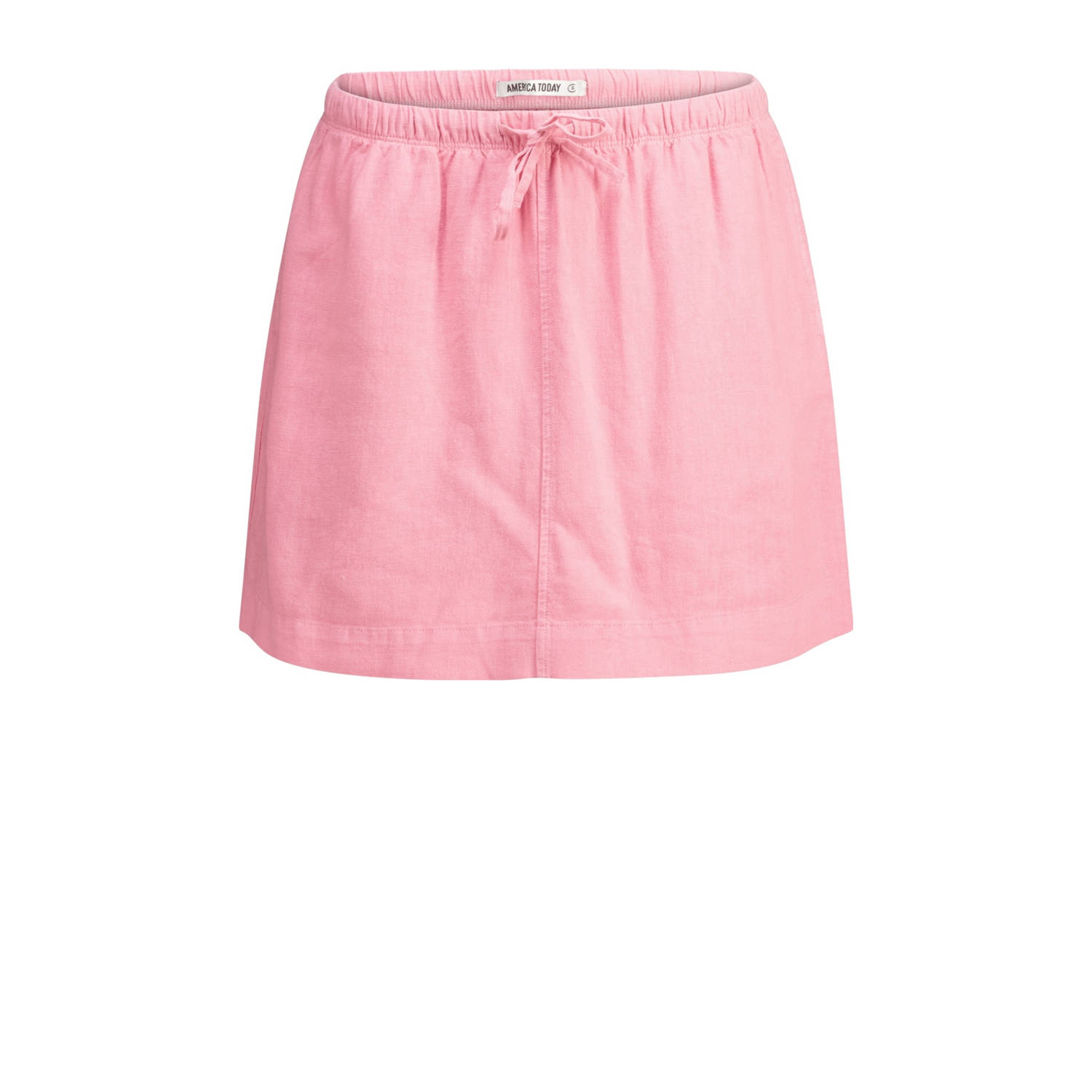 America Today linnen skort roze