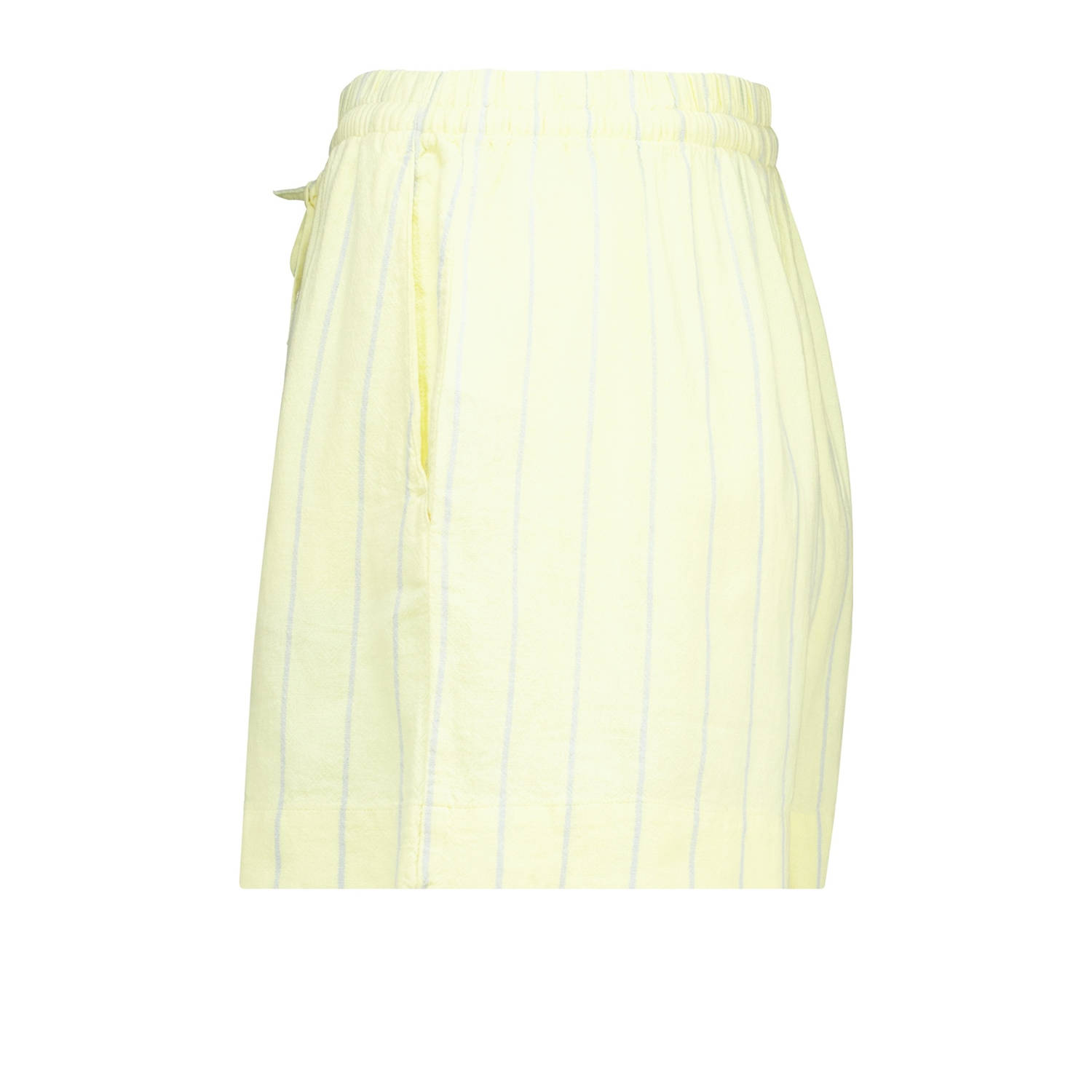 America Today linnen regular waist casual short geel