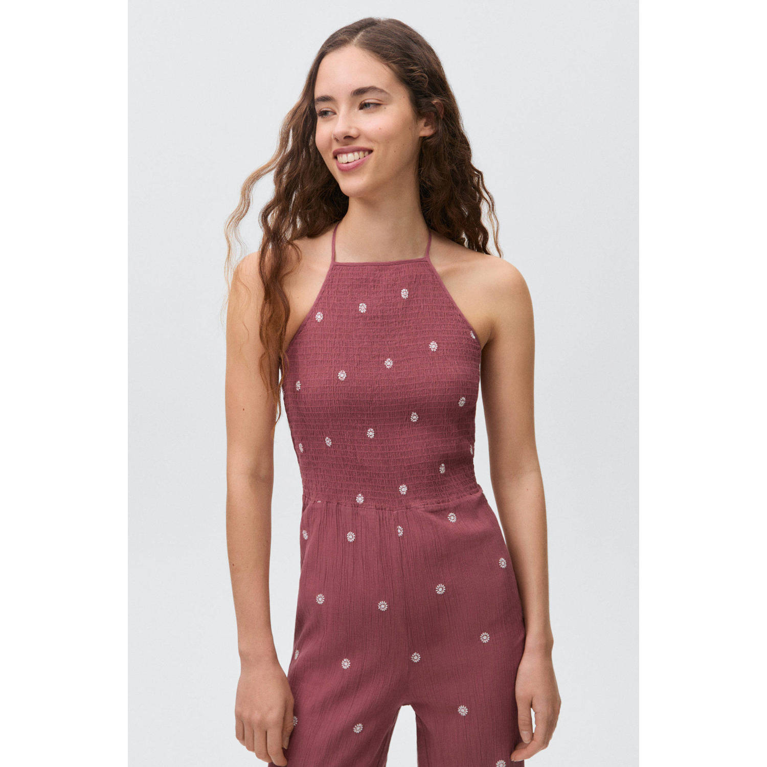 MANGO TEEN jumpsuit donkerrood