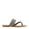 Graceland teenslippers zwart/wit