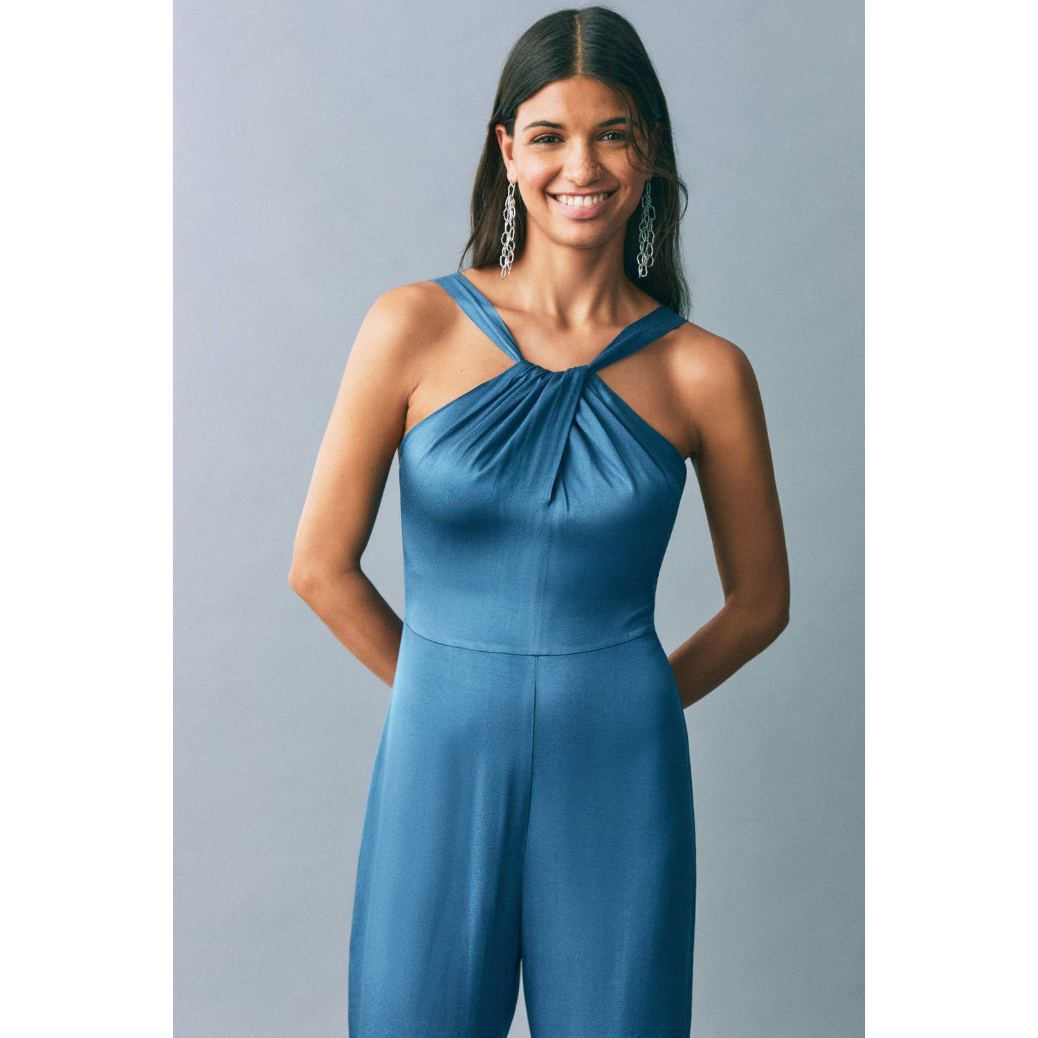 MANGO TEEN jumpsuit blauw
