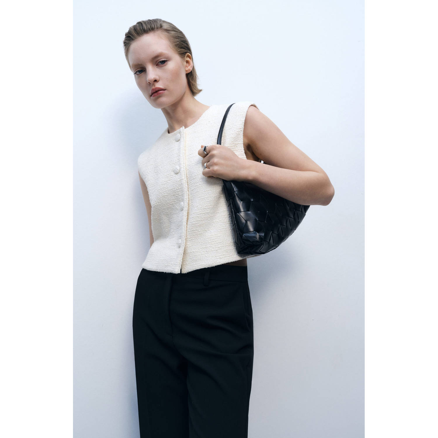 Mango top ecru