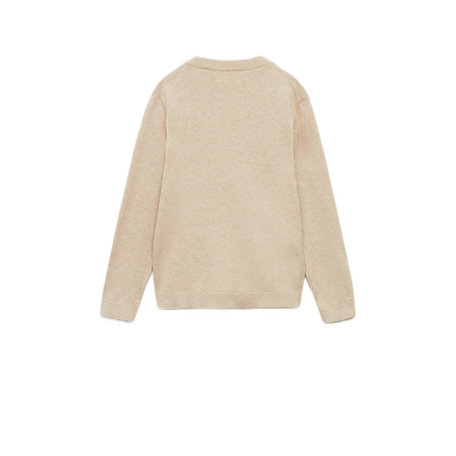 Mango Kids trui beige fijn gebreid