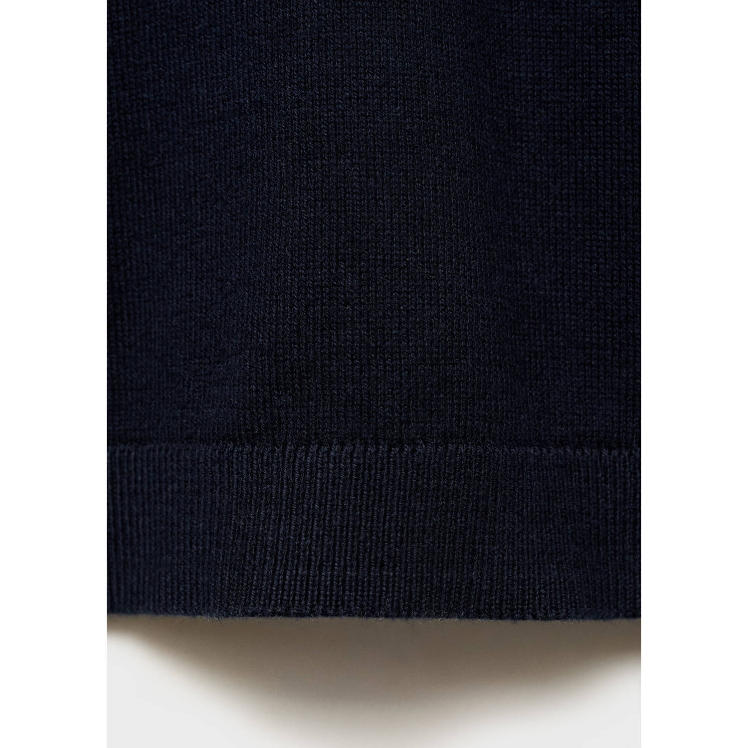 Mango Kids trui donkerblauw fijn gebreid