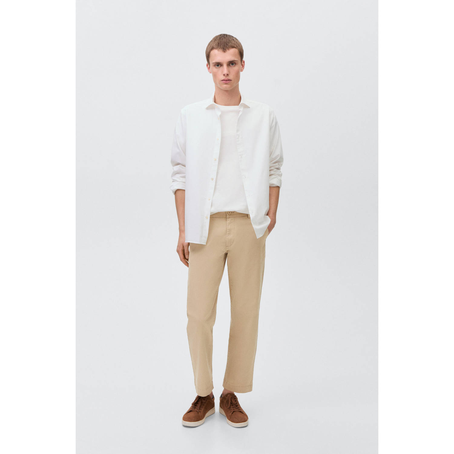 MANGO TEEN pantalon beige