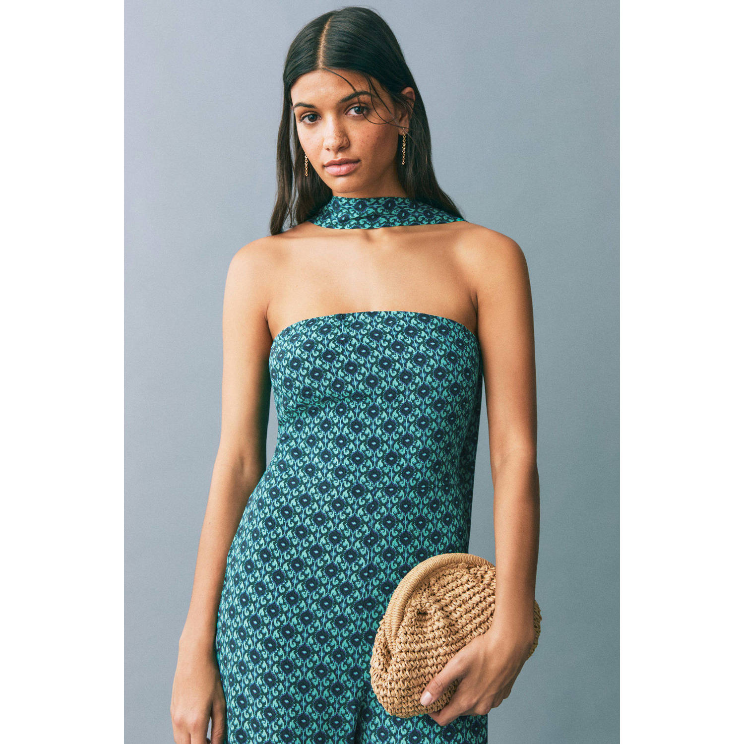 MANGO TEEN jumpsuit turquoise