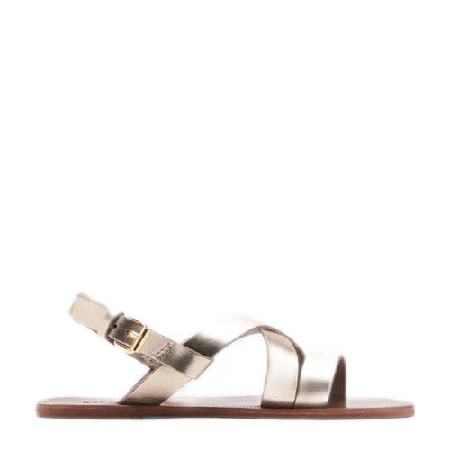 Mango Kids leren sandalen goud afbeelding