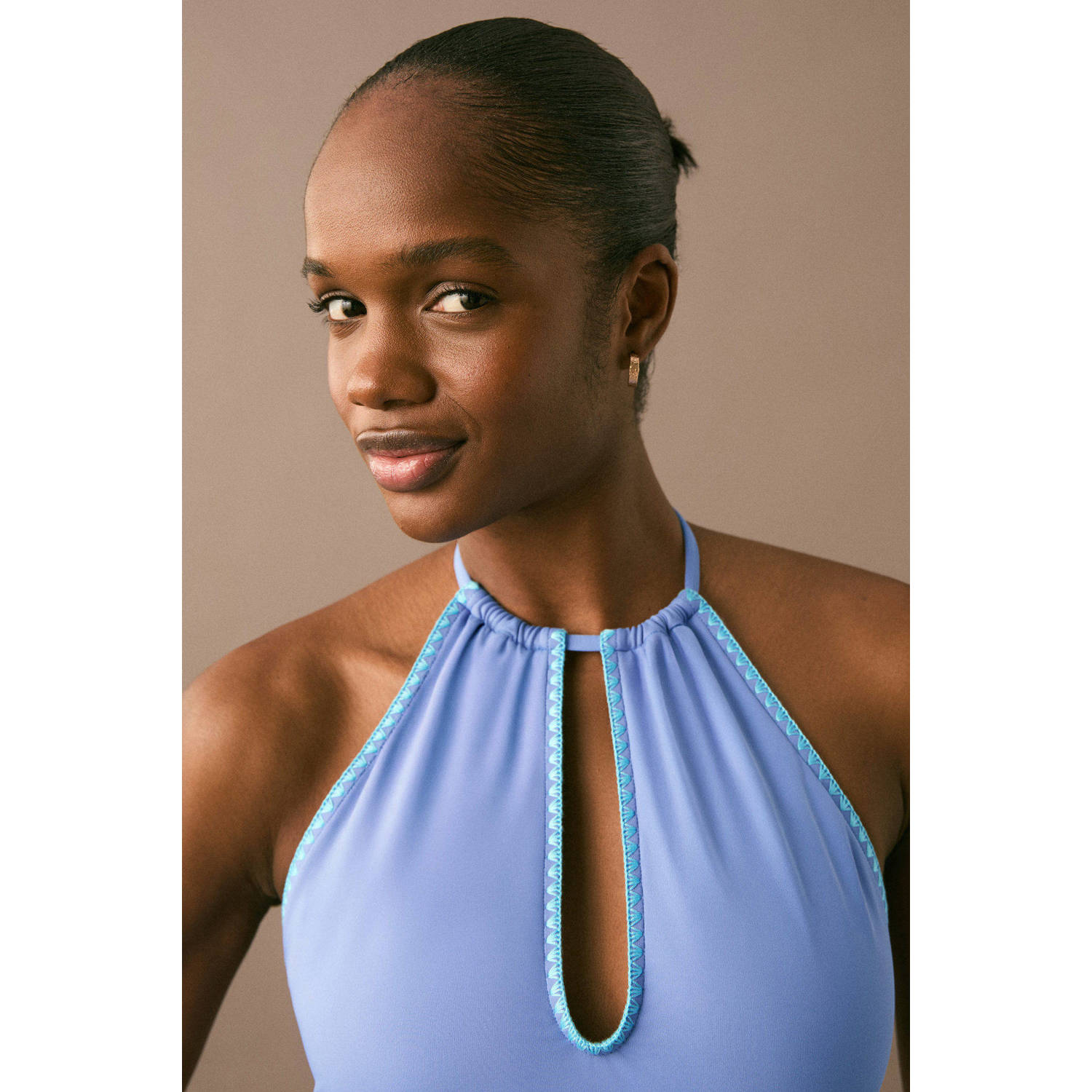 MANGO TEEN badpak middenblauw