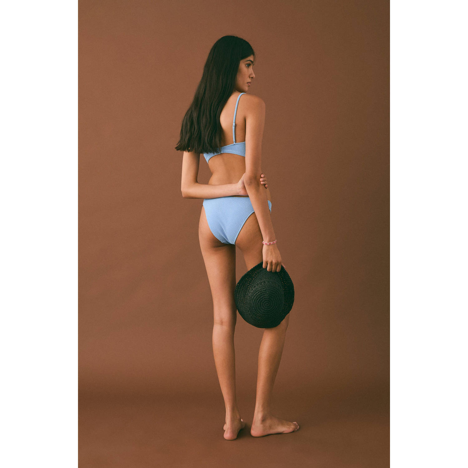 MANGO TEEN crop bikini lichtblauw