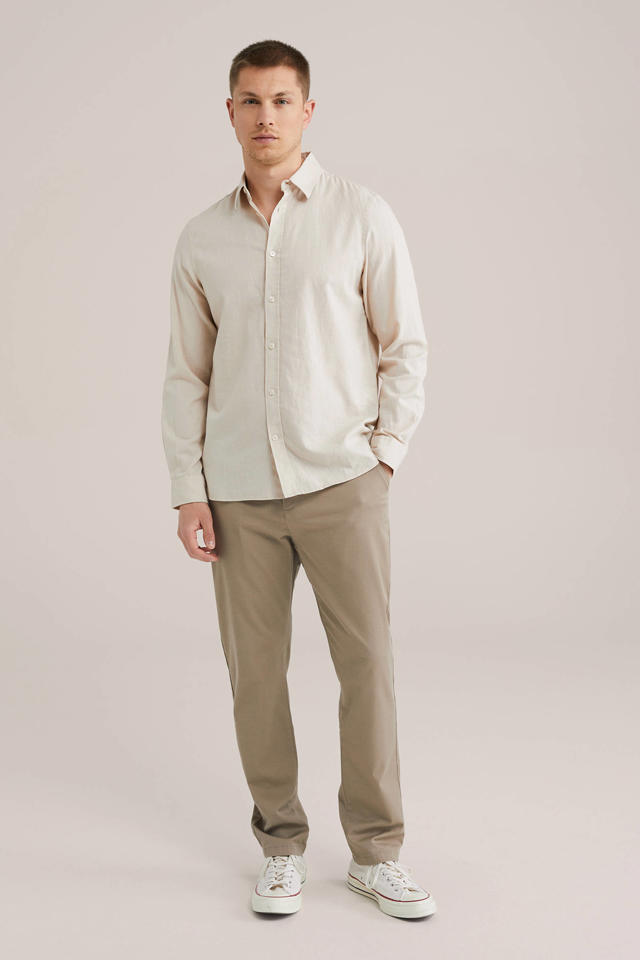 Elegancity Linnen overhemd voor heren, lange mouwen, vrijetijdshemd, linnen overhemden, casual, lange mouwen, katoen, western overhemden, regular fit, 1-agroen, XXL