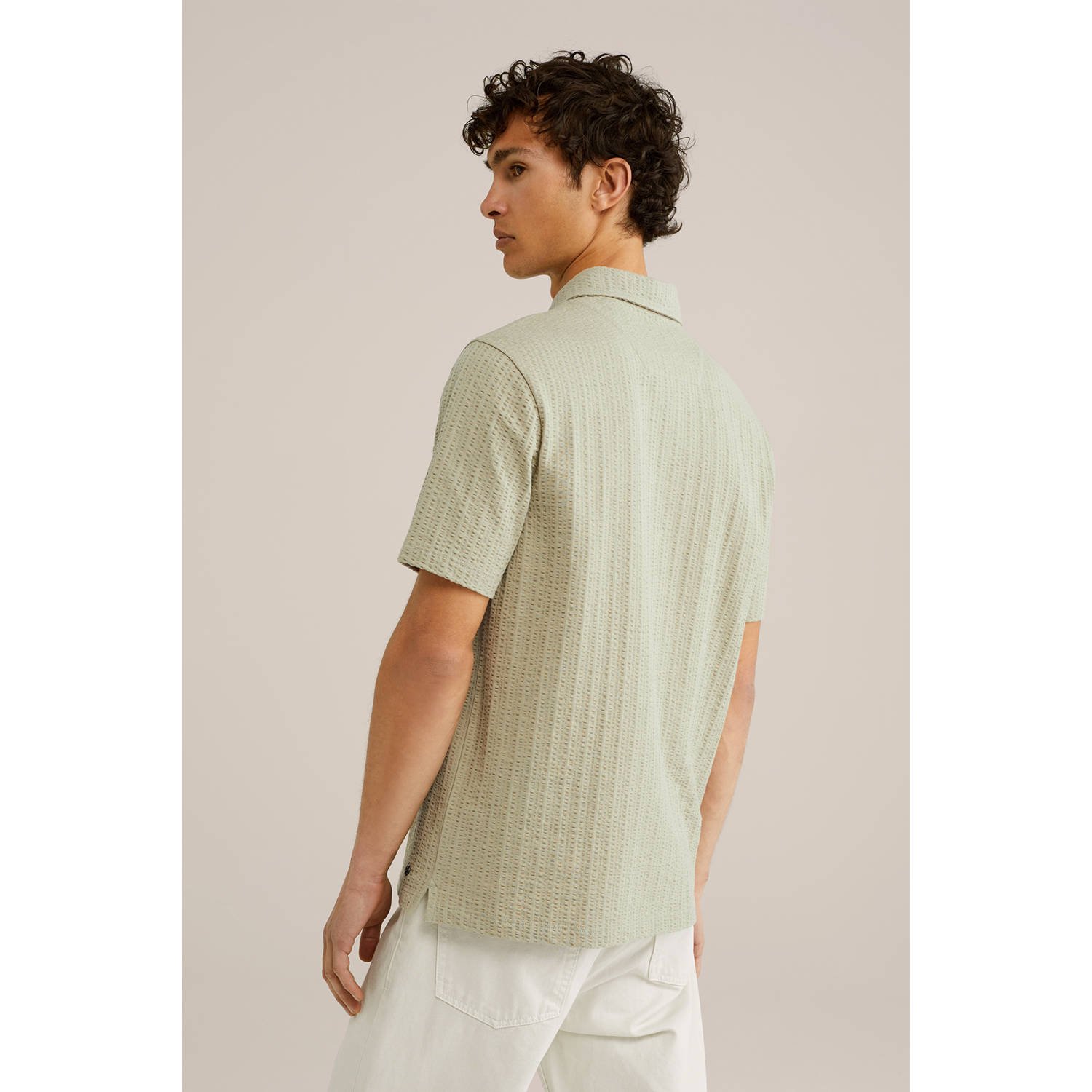 WE Fashion regular polo lichtgroen