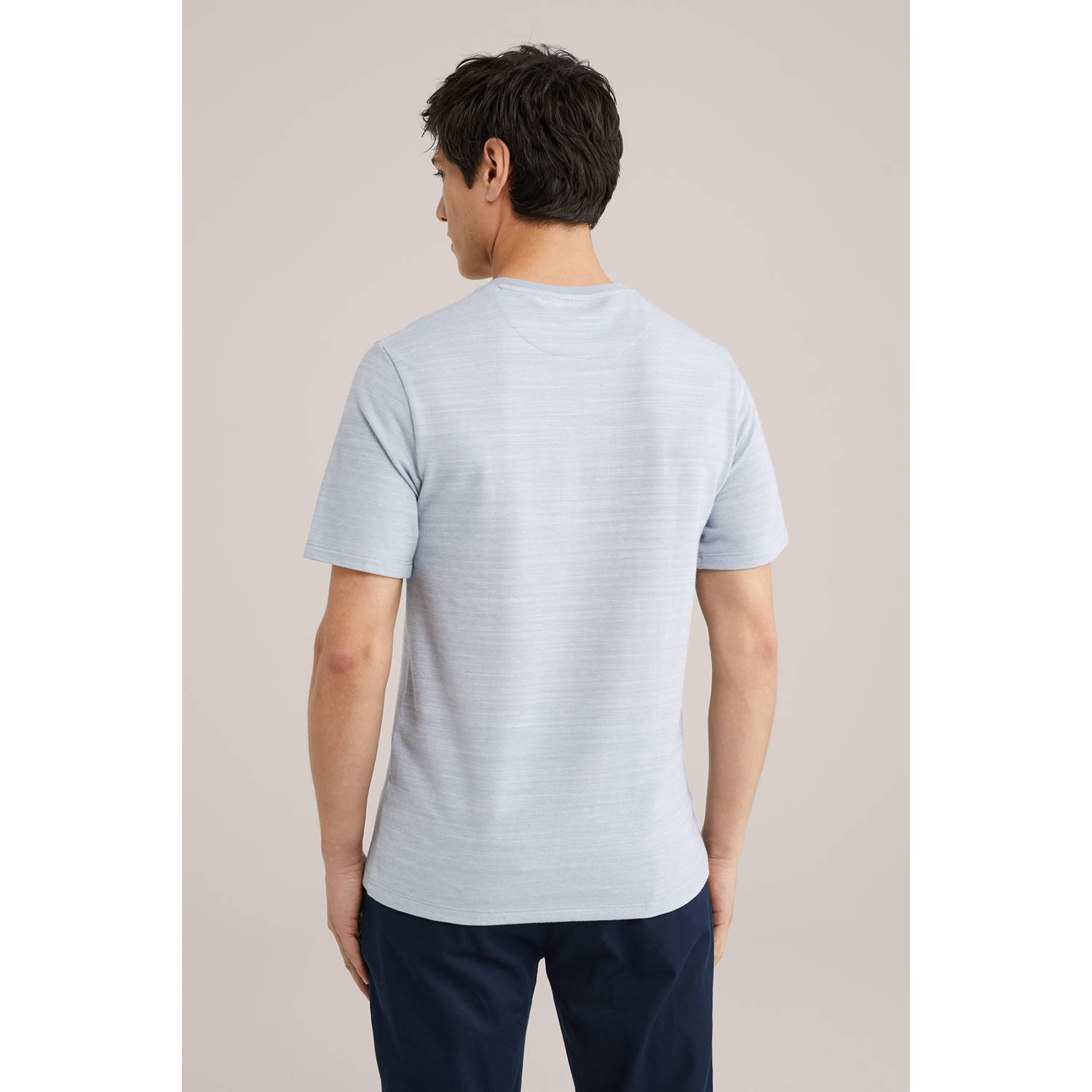 Van Gils linnen T-shirt lichtblauw