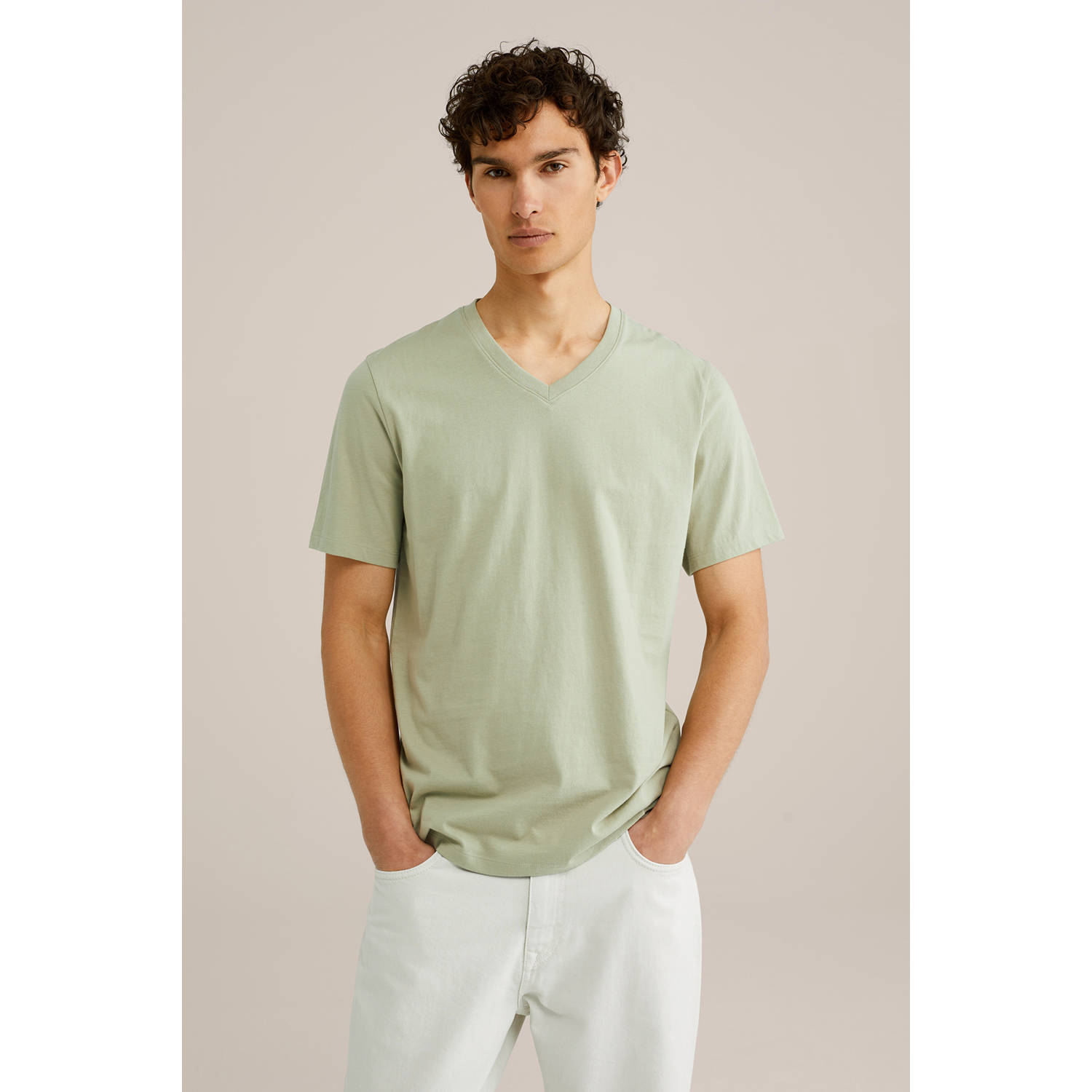 WE Fashion T-shirt lichtgroen