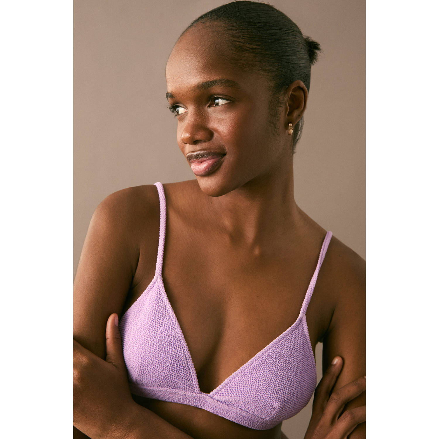 MANGO TEEN triangel bikini lila