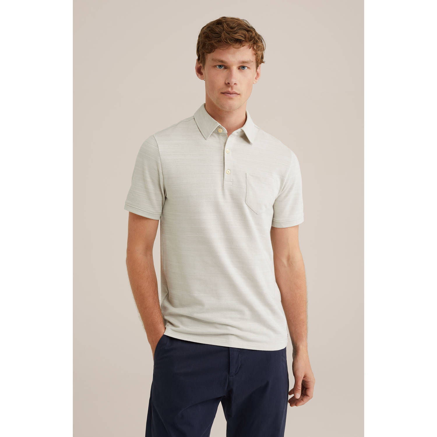 WE Fashion regular polo beige