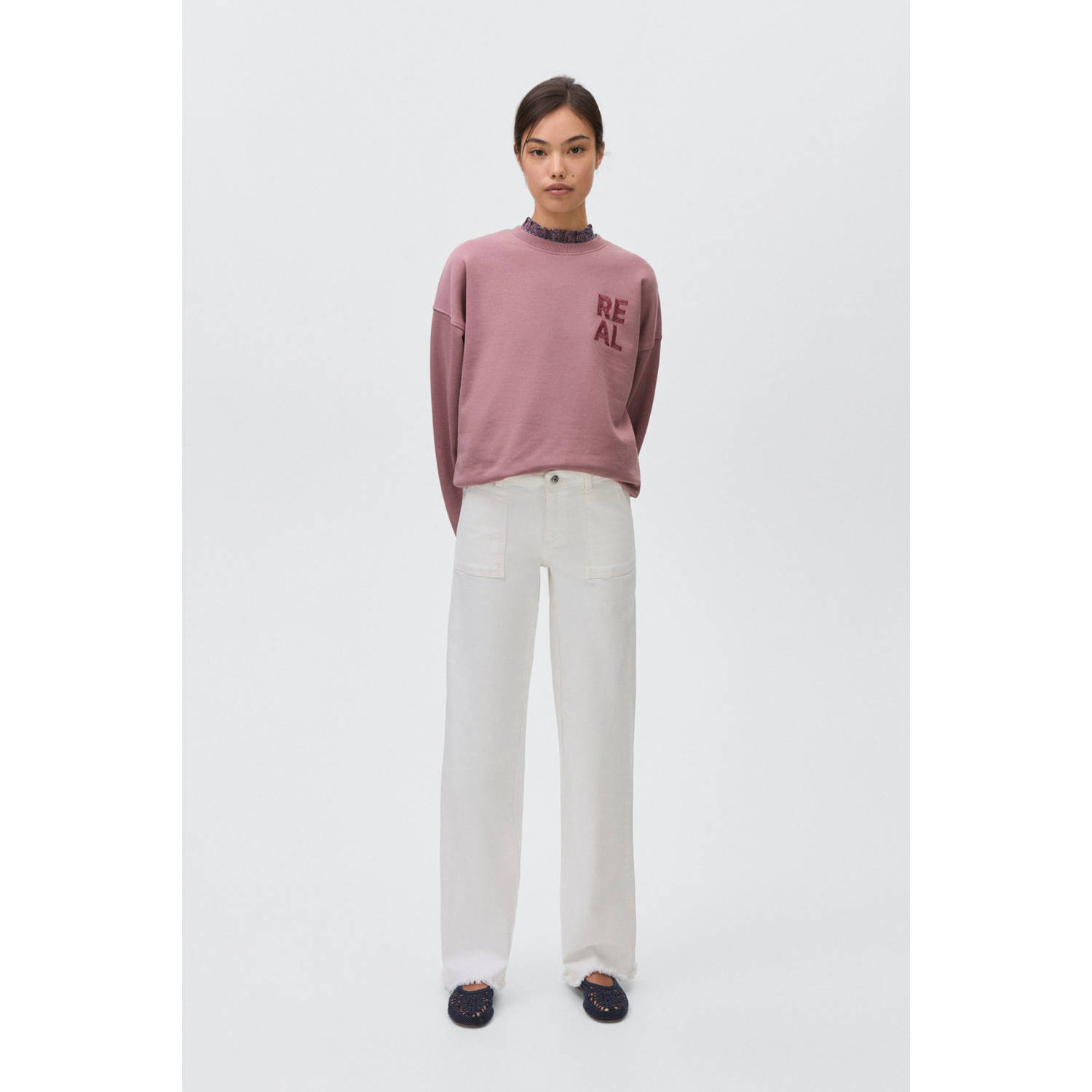MANGO TEEN sweater oudroze