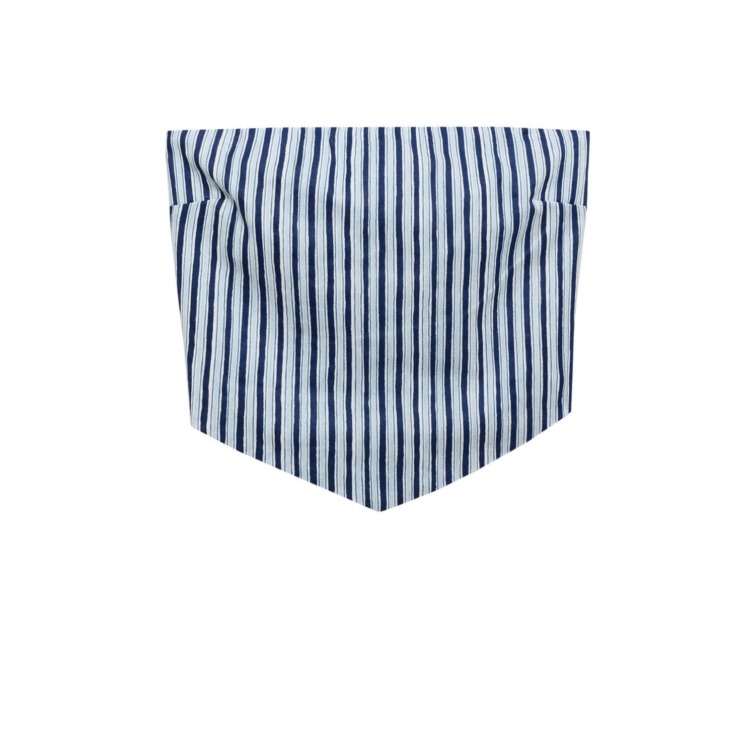 MANGO TEEN strapless top blauw