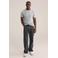 WE Fashion basic slim fit t-shirt light grey melange