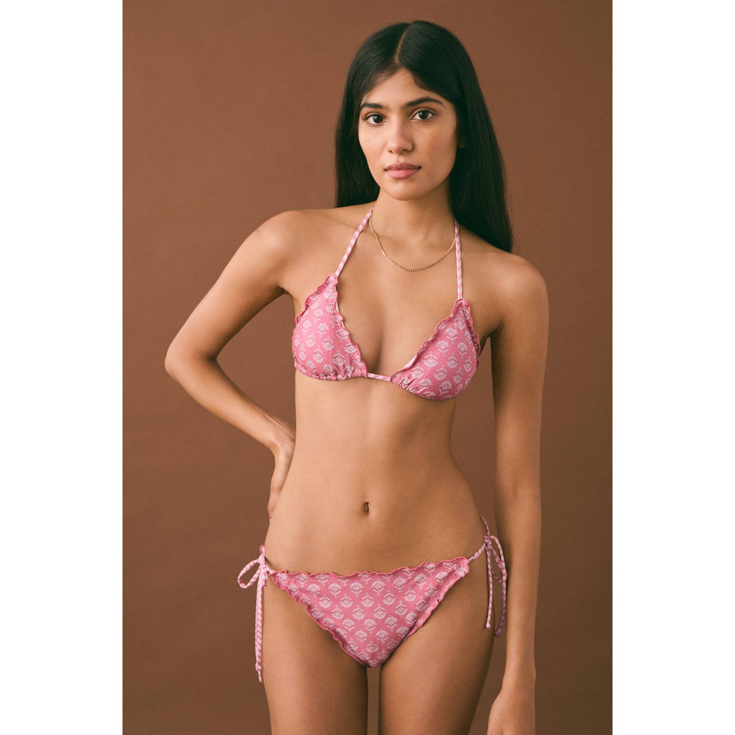 MANGO TEEN bikini roze wit