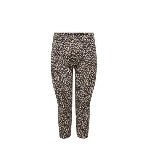 ONLY CARMAKOMA capri legging CARTIME met panterprint bruin afbeelding