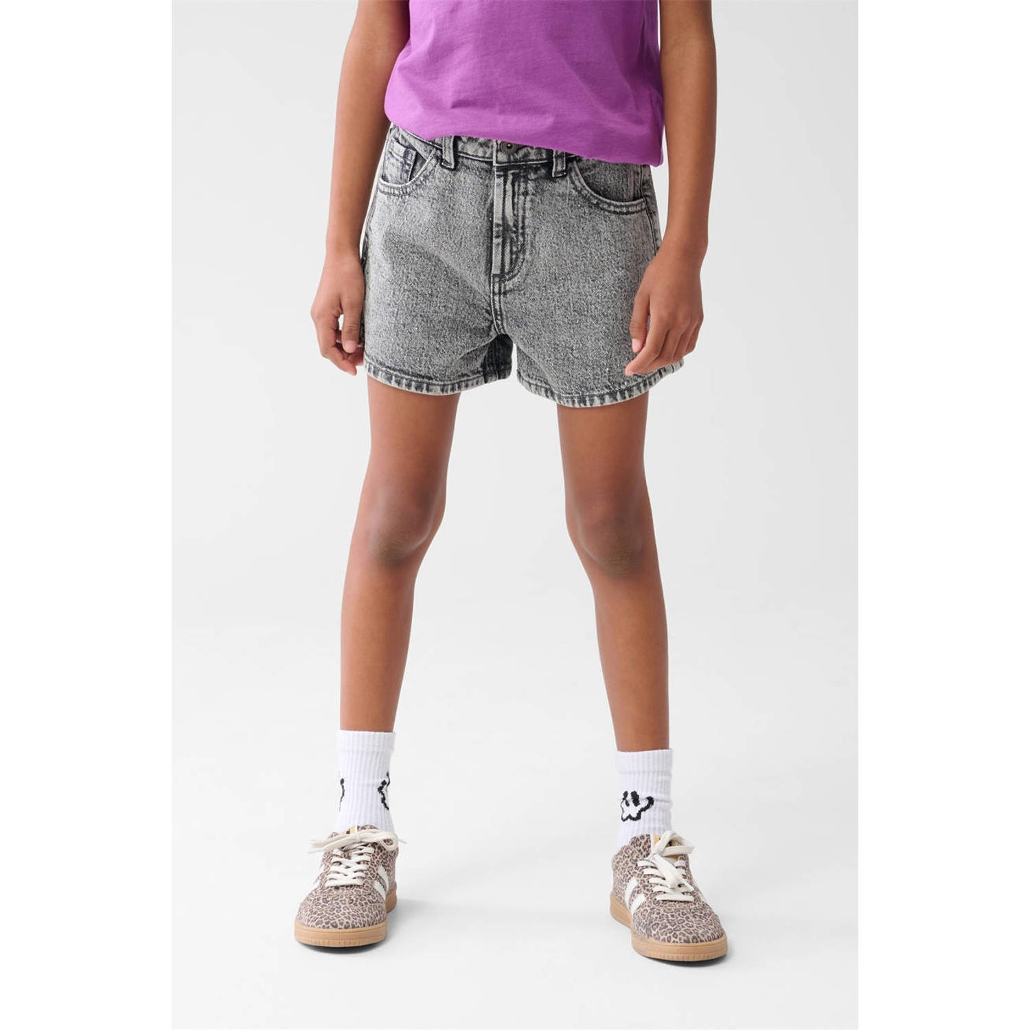 Shoeby regular denim short grey denim