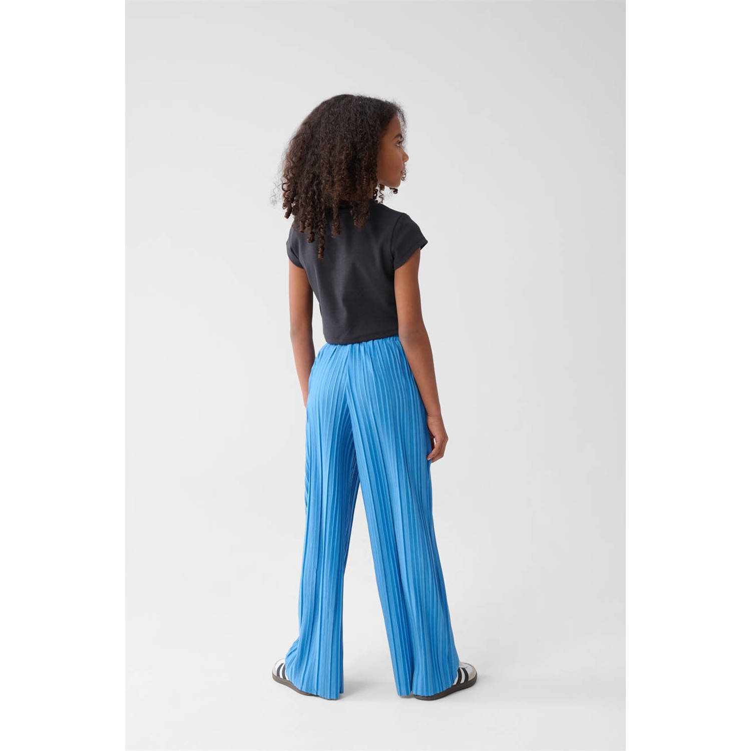 Shoeby wide leg casual broek blauw
