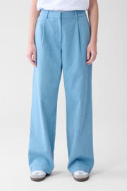 thumbnail: Shoeby wide leg high waist pantalon blauw