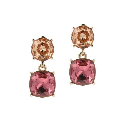 Otazu gold plated oorbellen met Swarovski kristallen Blush Rose afbeelding