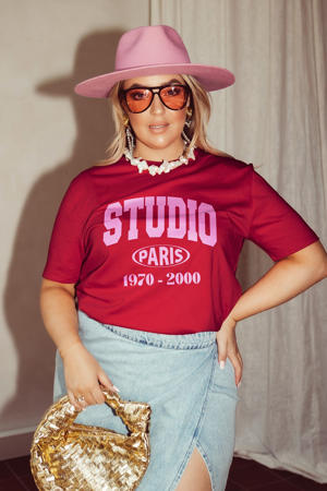 T-shirt donkerrood