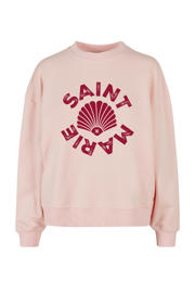 thumbnail: Lichtroze dames Pinned by K Curve sweater met lange mouwen en ronde hals