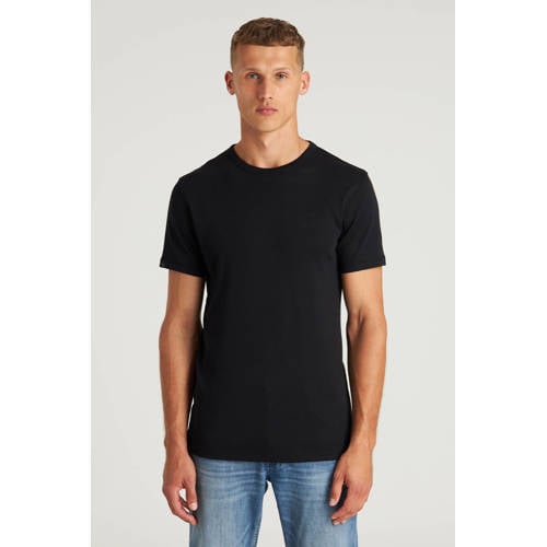 CHASIN' slim T-shirt zwart afbeelding