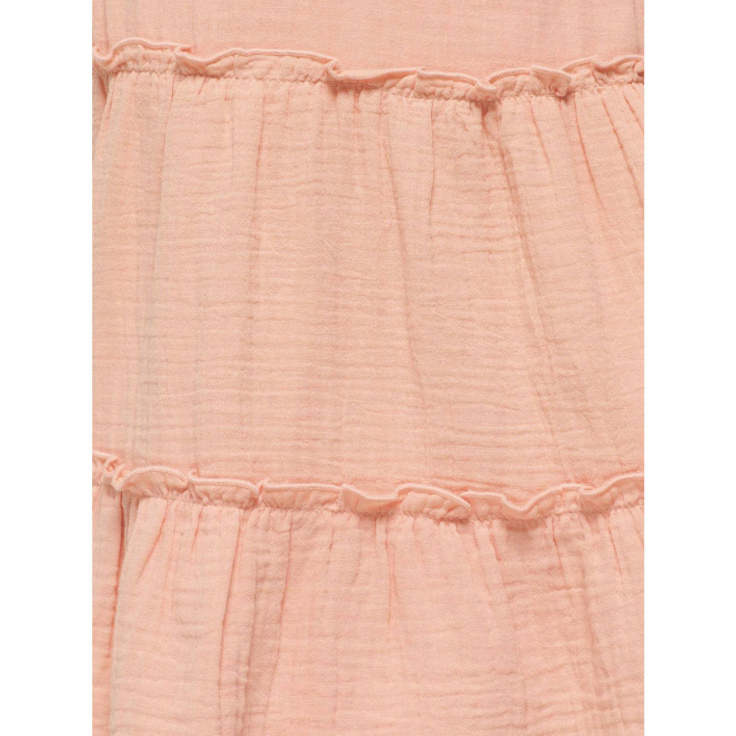 ONLY KIDS MINI zomerjurk zalm