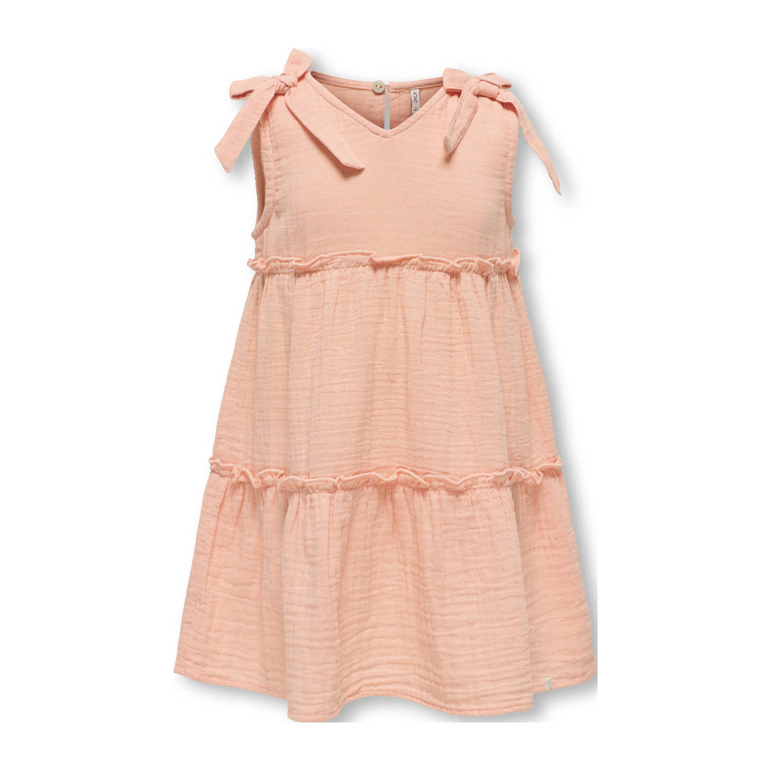ONLY KIDS MINI zomerjurk zalm