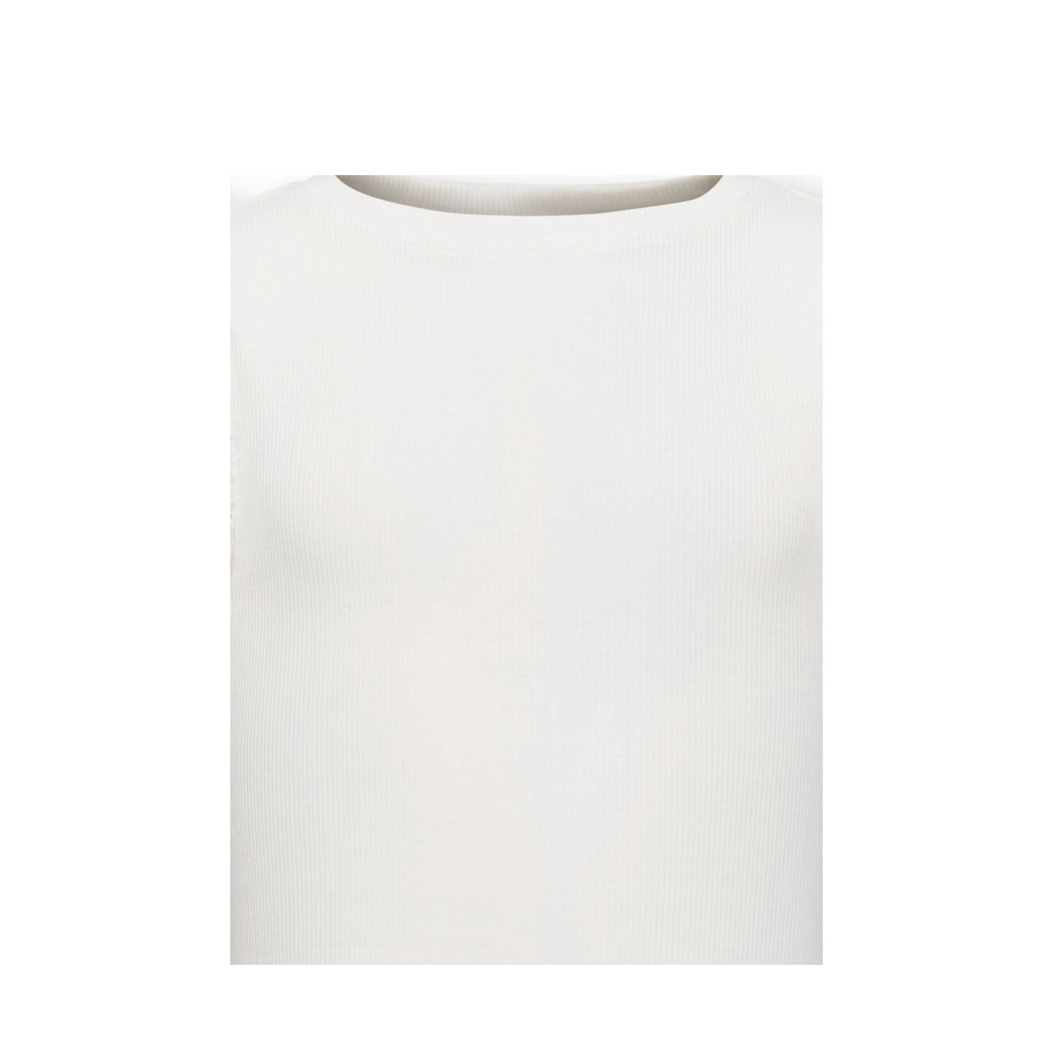 ONLY KIDS MINI mouwloze top wit broderie